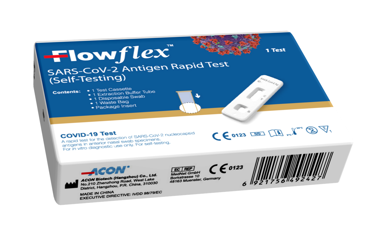 FlowFlex Covid Lateral Flow Tests Case of 600 Order Today