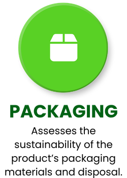 Green icon representing packaging concept