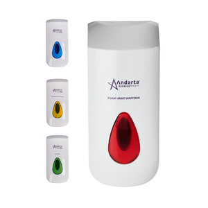 Soap washroom dispenser in various colours.