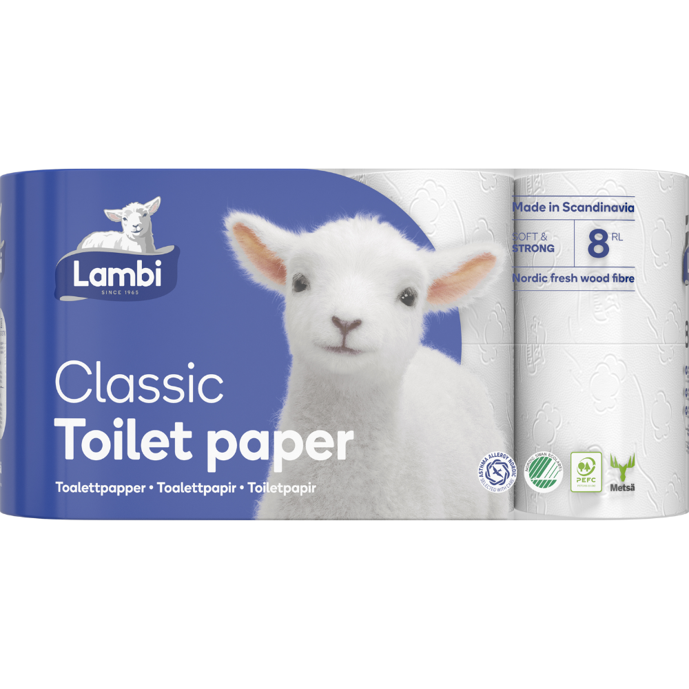 Lambi 3Ply 165 Sheet Toilet Roll (Pack 40) 2 Lambi 3Ply 165 Sheet Toilet Roll (Pack 40)