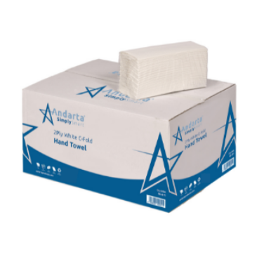 Andarta 2Ply White C/Fold Hand Towel (Box 2430) 2 Andarta 2Ply White C/Fold Hand Towel (Box 2430)
