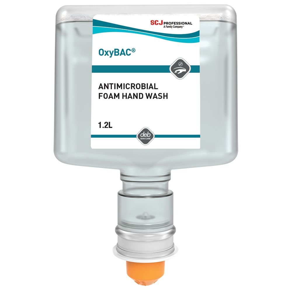 OxyBAC® Antibacterial Foam Hand Wash Cartridge (3x 1.2Ltr) 2 OxyBAC® Antibacterial Foam Hand Wash Cartridge (3x 1.2Ltr)
