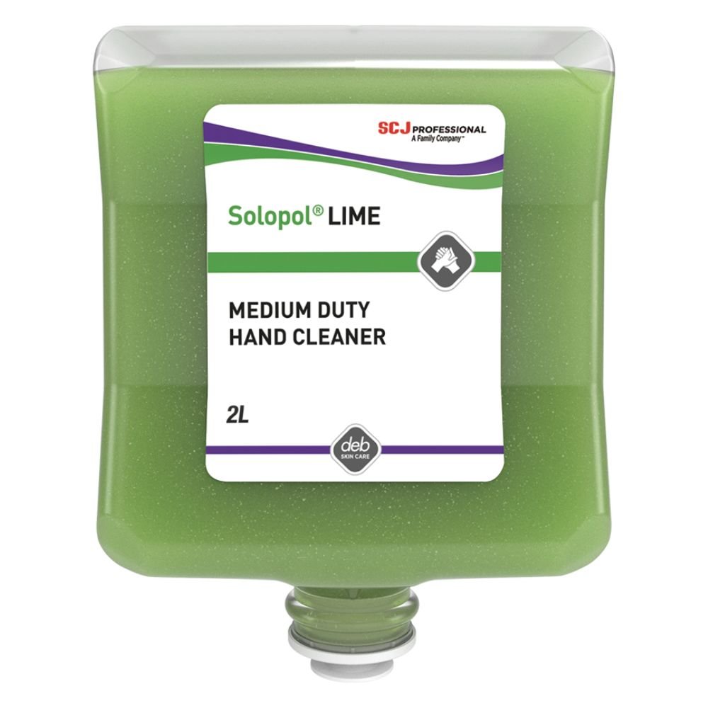 Solopol® Lime Medium-Heavy Duty Hand Wash Cartridge (4 x 2Ltr) 2 Solopol® Lime Medium-Heavy Duty Hand Wash Cartridge (4 x 2Ltr)