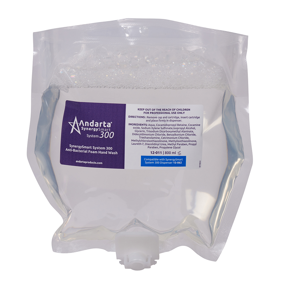 Andarta System 300 Anti-Bac Foam Soap Cartridge (6x 800ml) 2 Andarta System 300 Anti Bac Foam Soap Cartridge (6x 800ml)