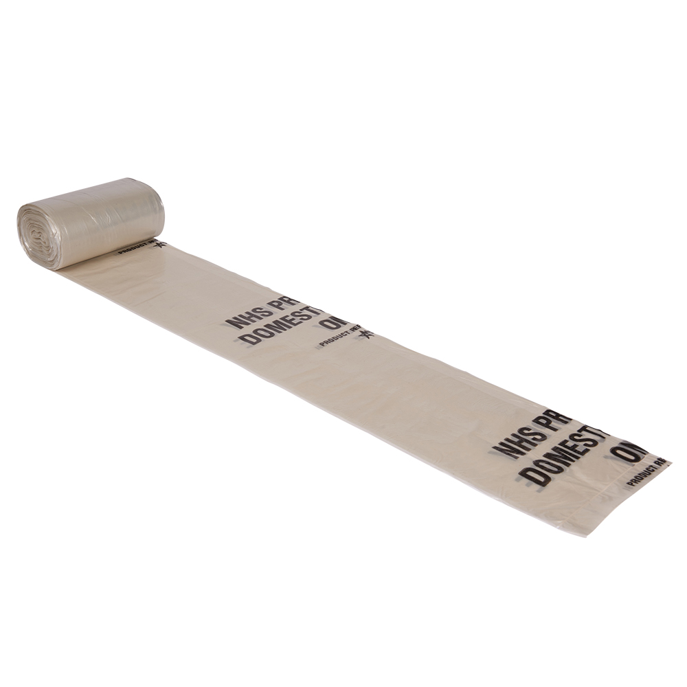 Andarta Clear Medium Strength NHS Domestic Waste Refuse Sack Roll 50 13x21x24 2 Andarta Clear Medium Strength NHS Domestic Waste Refuse Sack Roll 50 13x21x24